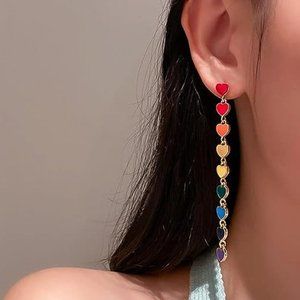 ♥ Love.. ♥ Love heart earrings by ZARA ♥